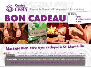 Centre leela - Bon cadeau - Massage ayurvédique